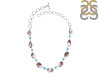 Wild Horse Jasper/Turquoise Necklace-NJ WOJ-12-2