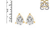 White Topaz Stud Earring WTZ-RDE-1368.