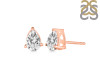 White Topaz Stud Earring WTZ-RDE-1368.