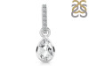 White Topaz Pendant WTZ-RDP-779-CZ-LOOP.