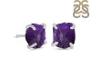 Amethyst Raw Crystal Stud Earring AMT-RE-350.