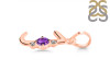 Amethyst & White Topaz Alphabet J Pendant AMT-RDA-10.
