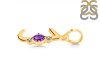 Amethyst & White Topaz Alphabet J Pendant AMT-RDA-10.