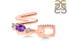 Amethyst & White Topaz Alphabet W Pendant AMT-RDA-101.