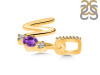 Amethyst & White Topaz Alphabet W Pendant AMT-RDA-101.