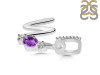 Amethyst & White Topaz Alphabet W Pendant AMT-RDA-101.