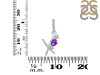 Amethyst & White Topaz Alphabet X Pendant AMT-RDA-102.