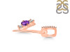 Amethyst & White Topaz Alphabet Y Pendant AMT-RDA-103.