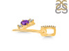 Amethyst & White Topaz Alphabet Y Pendant AMT-RDA-103.