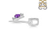 Amethyst & White Topaz Alphabet Y Pendant AMT-RDA-103.
