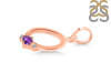 Amethyst & White Topaz Alphabet O Pendant AMT-RDA-15.