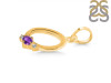 Amethyst & White Topaz Alphabet O Pendant AMT-RDA-15.