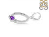 Amethyst & White Topaz Alphabet O Pendant AMT-RDA-15.