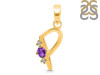 Amethyst & White Topaz Alphabet P Pendant AMT-RDA-16.