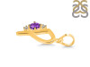 Amethyst & White Topaz Alphabet P Pendant AMT-RDA-16.