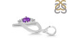 Amethyst & White Topaz Alphabet P Pendant AMT-RDA-16.