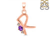 Amethyst & White Topaz Alphabet R Pendant AMT-RDA-18.