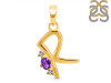 Amethyst & White Topaz Alphabet R Pendant AMT-RDA-18.