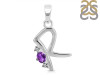 Amethyst & White Topaz Alphabet R Pendant AMT-RDA-18.