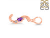 Amethyst & White Topaz Alphabet S Pendant AMT-RDA-19.