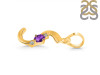 Amethyst & White Topaz Alphabet S Pendant AMT-RDA-19.