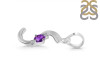 Amethyst & White Topaz Alphabet S Pendant AMT-RDA-19.