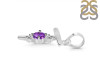Amethyst & White Topaz Alphabet T Pendant AMT-RDA-20.