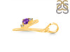 Amethyst & White Topaz Alphabet Y Pendant AMT-RDA-25.