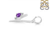 Amethyst & White Topaz Alphabet Y Pendant AMT-RDA-25.