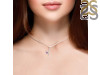 Amethyst & White Topaz Alphabet Y Pendant AMT-RDA-25.