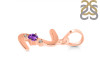 Amethyst & White Topaz Alphabet Z Pendant AMT-RDA-26.