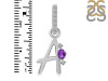 Amethyst & White Topaz Alphabet A Pendant AMT-RDA-27.