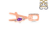 Amethyst & White Topaz Alphabet A Pendant AMT-RDA-27.