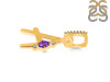 Amethyst & White Topaz Alphabet A Pendant AMT-RDA-27.