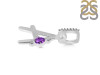 Amethyst & White Topaz Alphabet A Pendant AMT-RDA-27.