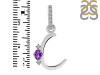 Amethyst & White Topaz Alphabet C Pendant AMT-RDA-29.