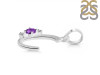Amethyst & White Topaz Alphabet C Pendant AMT-RDA-3.