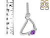 Amethyst & White Topaz Alphabet D Pendant AMT-RDA-30.