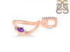 Amethyst & White Topaz Alphabet D Pendant AMT-RDA-30.