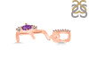 Amethyst & White Topaz Alphabet E Pendant AMT-RDA-31.