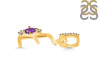 Amethyst & White Topaz Alphabet E Pendant AMT-RDA-31.