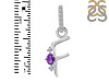 Amethyst & White Topaz Alphabet F Pendant AMT-RDA-32.