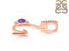 Amethyst & White Topaz Alphabet G Pendant AMT-RDA-33.