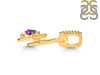 Amethyst & White Topaz Alphabet H Pendant AMT-RDA-34.