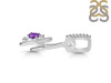 Amethyst & White Topaz Alphabet H Pendant AMT-RDA-34.