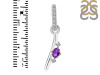 Amethyst & White Topaz Alphabet I Pendant AMT-RDA-35.