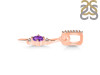Amethyst & White Topaz Alphabet I Pendant AMT-RDA-35.