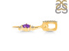 Amethyst & White Topaz Alphabet I Pendant AMT-RDA-35.