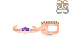 Amethyst & White Topaz Alphabet J Pendant AMT-RDA-36.