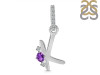 Amethyst & White Topaz Alphabet K Pendant AMT-RDA-37.